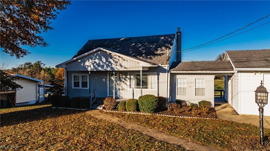 Super charming.  This house offers first floor living and a beautiful level lawn.  Lots of colorful annual flowers.  The spacious kitchen and dining room addition was added around 2001.  All appliances remain.  If you are a garage kind of person you will love the room in this garage.  Additional building 22 X 18 with a half bath.  Ideal for a he or she shed.  There is also an unfinished 780 sq ft basement for extra potential.  Under the kitchen is a large enclosed room.  Please note:  the house has a crack in the foundation which prohibits VA, USDA, or FHA loans without being repaired.  Priced to sell.  Home is being sold as-is to settle an estate.  A must see for the price.