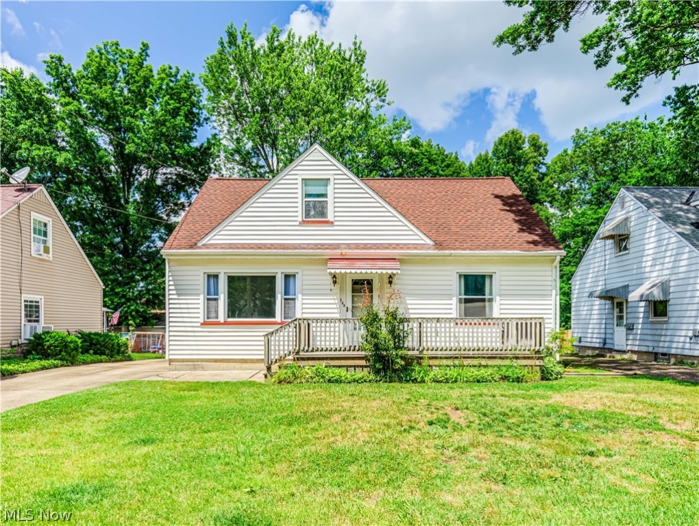 This fantastic, larger than it looks Cape Cod is the perfect way to begin your homeowner journey or purchase as your affordable retirement home. Reasonably priced, spotlessly clean, and ready for you to move in and live or increase your equity with your own personal décor. Featuring a nice sized kitchen with beautiful wood cabinetry, large eating area that flows nicely into the family room and sizable formal living room. Two bedrooms and a full bath on the first floor are also a plus. A second floor attic boasts a large bedroom. The unfinished basement has been waterproofed and ready to go for whatever your needs are. The roof is approximately 7yrs old. A double car garage includes a recently installed garage door opener and roof that is approx. 3 yrs. old. Don’t forget to bring your pets. The back yard is fenced in! It’s a great time to buy. Don’t miss previewing this lovely home. Call your favorite agent for a private showing today.
