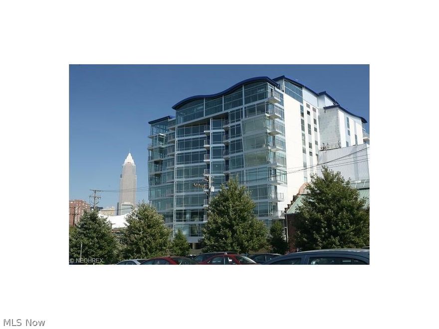 Great value! 2 bedroom in Stonebridge Plaza. Large great room with floor to ceiling windows, balcony with framed river views, granite counters and tile in the kitchen and baths, hardwood flooring in living/dining room, master bedroom with walk-in tile shower and walk in closet. Good size second bedroom with ample closet space. In suite laundry. Tax abatement till 2021! Exercise room in building, bridge to park on Superior Viaduct, concierge and security. Easy access to downtown, University Circle, Ohio City, Tremont and Gordon Square.