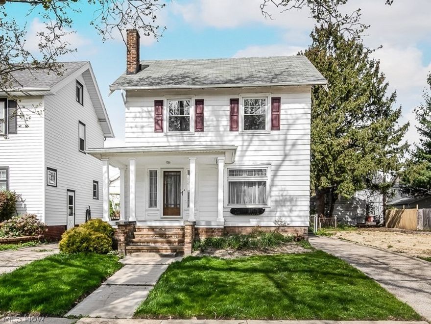 Fresh & updated classic colonial with vintage charm.  No stone left unturned with new kitchen counters, tile backsplash, flooring & sink.  This home has a bathroom on all 3 levels!  The upstairs full bath has new floors, new vanity & original freestanding tub.  Huge master bedroom with walk up access to the attic storage area. Hardwood floors professionally refinished. New Pex plumbing from main shut off to upstairs bath. LED lighting throughout. New side & rear doors. Updated windows, completely new garage roof &  front porch redone with composite decking.  Appliances & 12-Month Home Warranty Included. Call to see it today!!