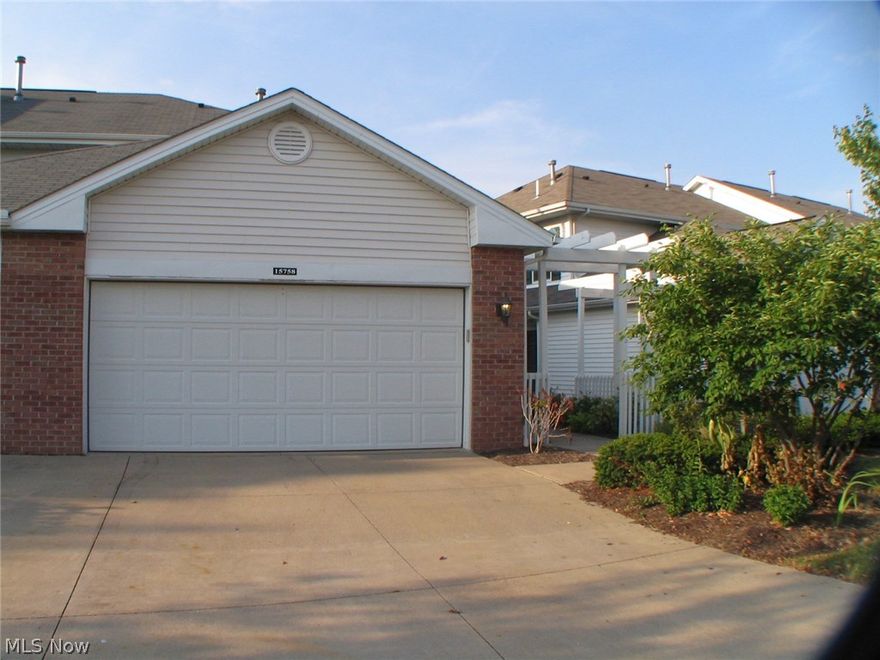 Welcome to 15758 Foxglove Lane. Enjoy maintenance-free living at its finest! This newly remodeled end unit townhome is super clean and move-in ready! Updates in the last four years include new flooring (tile, laminate, and carpeting), new maple kitchen cabinets, granite countertops, glass tile back-splash, stainless appliances (refrigerator, five-burner gas range, dishwasher, and microwave), double stainless sink and faucet, garbage disposal, cabinet hardware and lighting.  Additional updates include lighting, closet organizers, and plantation blinds. This townhome features a rare two-car garage which has been finished inside with wainscoting, freshly painted walls and floor, and the addition of pull down stairs for attic storage. The main floor features an open layout with oversized sliding doors to the north-facing rear deck-perfect for entertaining! A half-bath, laundry closet (washer & dryer stay), and a large pantry complete the main floor.  Generous storage throughout! Crystal La