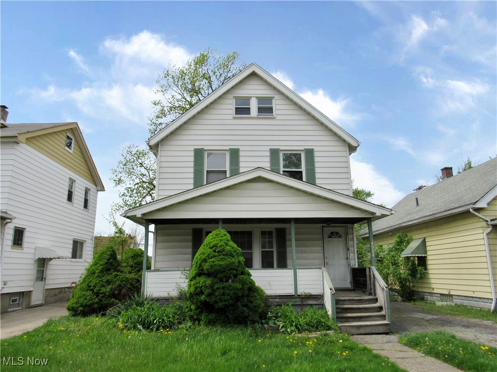Great opportunity! This home features a walk-up third floor that can be finished or converted to anything. The walk-up third floor is apart of a bedroom that has 2 rooms and could be an Owner's suite. There is also a half bathroom on the first floor with an eat in kitchen and access off the kitchen to the deck on the rear of the home. It has a huge front porch. Many possibilities with this home. Come and see!