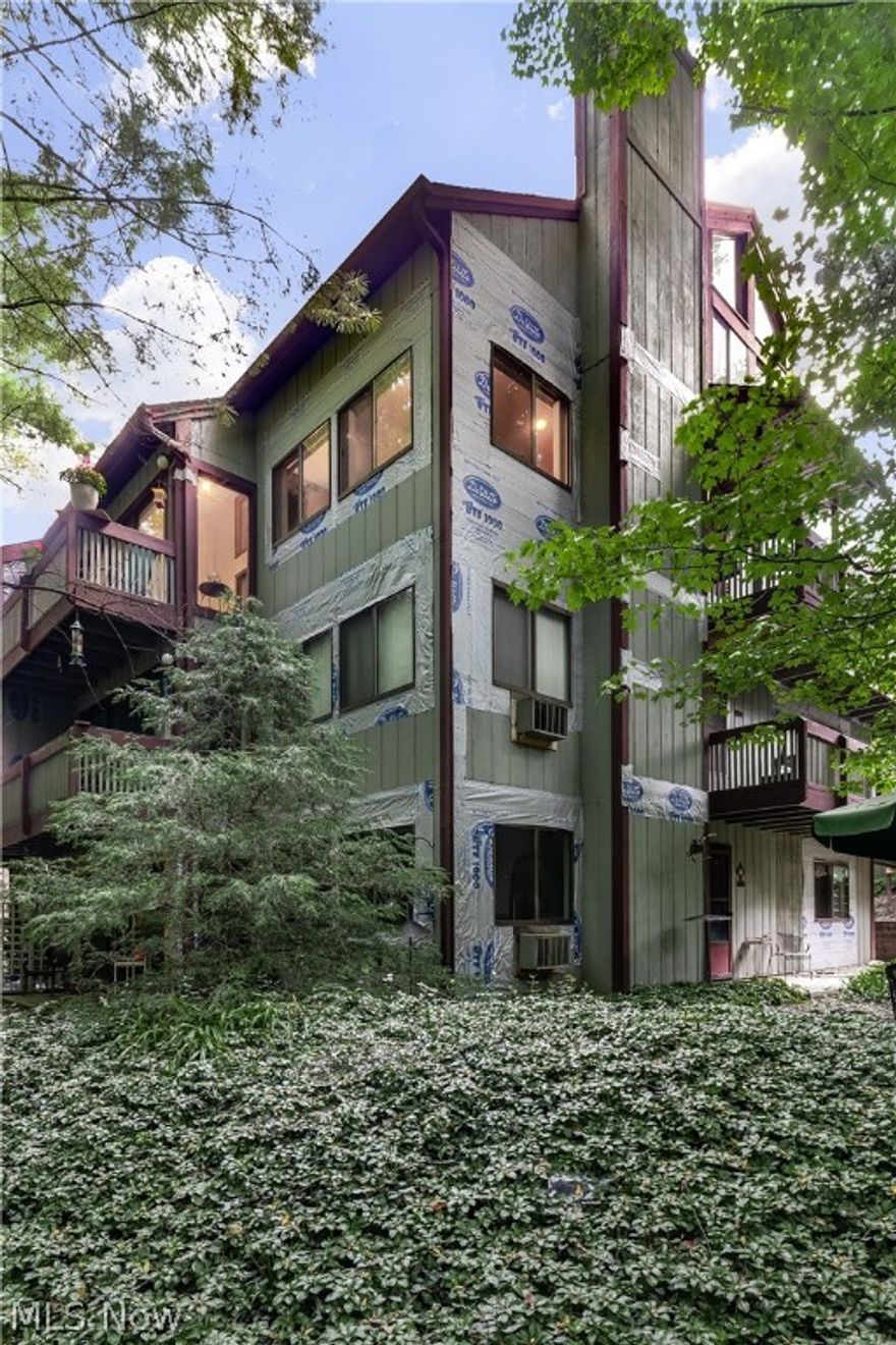 Welcome to 2194 Pinebrook Trail! This well-maintained condo offers updates throughout. The open floor plan with vaulted ceilings is perfect for entertaining or just enjoying the modern feel of this cozy home. The back of the condo overlooks the most gorgeous park like setting, perfect for when you are sitting on the back balcony at the end of a busy day. Off the dining room is an enclosed sunroom, perfect for enjoying the view. Two large bedrooms on the first floor, both with extra large closets. One the bedroom attaches to the first floor full bath. The sizable master bedroom on the second floor with its own vaulted ceiling has large windows with a nice view, ample storage, and a private master bathroom and walk-in closet. The large windows and skylights allow for plenty of natural light! Updates on the home include but are not limited to: Kitchen countertops 2018, New chandelier 2019, wallpaper removal and paint throughout home, paint on deck and outdoor stairs; Summer 2019, New stainless steel refrigerator and new washing machine! This condo truly is move in ready. This home has tons of storage, a gorgeous view and the best layout. Nothing to do but just move right in! Exterior siding is in the process of being re-done. Contact your favorite agent to schedule a showing and make this your new #homesweethome!