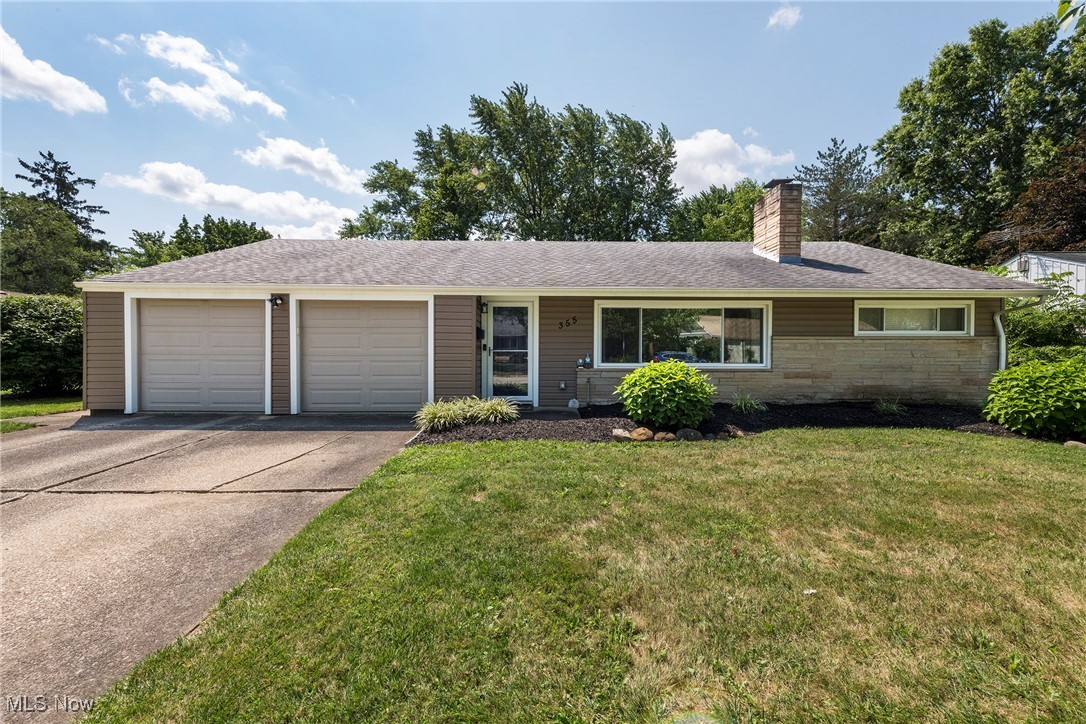 Welcome to 355 Anne Dr. in Berea, Ohio, a charming ranch home crafted by Bob Schmitt Builders. This inviting residence features 3 bedrooms and 1.5 baths, thoughtfully designed for comfort and convenience.
Upon entering, you'll be greeted by a spacious living room, complete with an electric fireplace, built-in bookshelves and cabinets, and ample natural light. The fireplace's remote control offers various lighting options to suit your mood.
The eat-in kitchen is perfect for cooking, dining, and gathering, boasting abundant cabinets, granite countertops, a glass-tiled backsplash, and a full-wall pantry. Step through the kitchen to the sun porch, which leads to a beautifully designed patio featuring a pond, nestled within a fenced-in backyard.
The laundry area, conveniently located near the kitchen, includes a flexible space currently used as an office, along with a half bath. This space connects to a spacious two-car garage equipped with a utility tub, access to attic for additional storage.
The home offers three generously sized bedrooms, each with ample closet space. The full bath serves these bedrooms with ease. The property has been meticulously maintained, with several recent updates:
- 2024: New carpet and storm door
- 2023: Updated fireplace
- 2020: New roof over sun porch and electrical panel
- 2019: New hot water tank, deck and pond
- 2018: Vinyl siding
- 2016: New windows
This home is move-in ready and waiting for its new owners to enjoy everything Berea has to offer. Located within walking distance of Grindstone Elementary School, part of the Berea City School District, you'll also appreciate proximity to the Cleveland Metroparks, Berea Library, Coe Lake pavilion and gazebo, Baldwin Wallace University, Cuyahoga County Fairgrounds, as well as local restaurants and shops. With easy access to highways, the turnpike, & the airport, convenience is at your doorstep.
Act quickly--schedule a tour today to make this wonderful home yours!