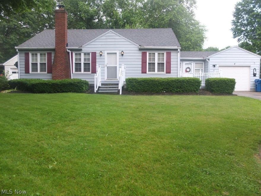 Charming 3 bedroom, 1 full bath ranch with a finished lower level! Hardwood floors throughout! Spacious living room and dining room with arched doorways. The eat-in kitchen has tons of cabinet space and comes applianced with a dishwasher and oven/range. There are 3 bedrooms with wood flooring and a large full bath. The finished lower level has a large rec room and a bonus room. There's a nice breezeway that would make a lovely sunroom with access to the back patio and front porch. Enjoy the fully fenced backyard with a covered back patio and a large storage shed! Come see all this home has to offer!