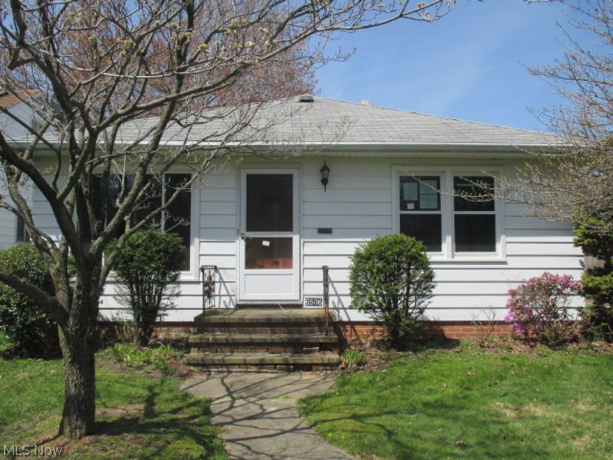 Walk to the park from this three bedroom aluminum sided ranch. Kitchen with eating area. Dining room with hardwood floors. Spacious living room with hardwood floors. Central air for those hot summer days. Younger replacement windows. Partially finished basement. Two car detached garage. Patio. Deep lot for all your outdoor activities. Plus more! Great location, near park, baseball fields, school, shopping, entertainment and highways. Better hurry on this one!