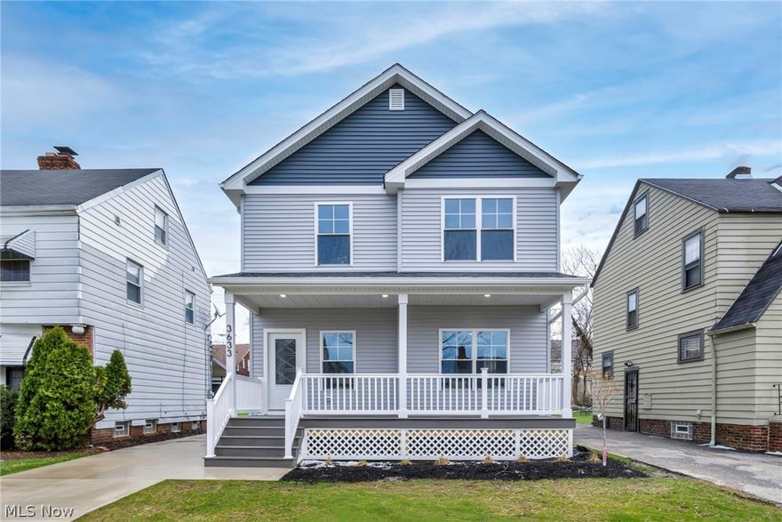 NEW CONSTRUCTION with 10 yr tax abatement in the heart of Shaker Heights! This stunning 3-bedroom, 2.5-bath home offers nearly 1,900 sq. ft. of modern luxury. Open-concept living, gourmet kitchen with quartz counters & stainless appliances, spa-like primary suite, energy-efficient systems, and a 2-car garage—all brand new, move-in ready. Why settle for an older home when you can have it all, hassle-free?