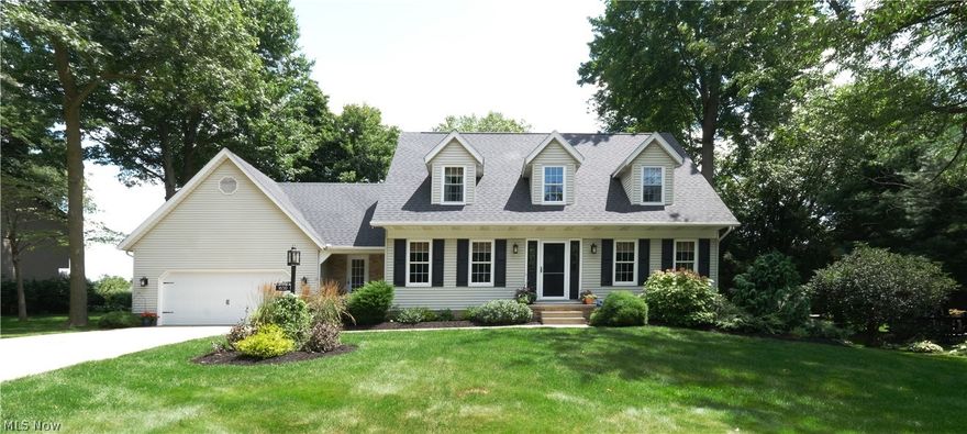 Tucked away on a quiet street with a cul-de-sac, you’ll find this picturesque 3-bedroom, 2.5 bath home filled with character and charm, close to everything, yet private and serene. Enjoy entertaining guests with the open layout of the kitchen, complete with custom Amish made cabinets,  adjacent to the family room with wood burning fireplace and walk-out back deck (newly stained). Host more intimate parties in the formal dining and living room. On the second floor you will find the owner’s suite with a tastefully updated full bath, walk-in closet and vaulted ceilings, with an additional remodeled full bath and two bedrooms just down the hall. The lower level, with newly installed carpet, is the perfect place to be with an abundance of finished space to make it anything and everything you can imagine. With MAJOR UPDATES including: roof, windows, furnace, updated vanities in all bathrooms, newly painted interior and fresh landscaping, all you’ll have to do is move in and relax . Schedule