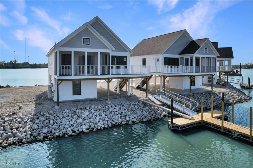 END OF SEASON PROMOTIONAL PRICING & SPECIAL FINANCING PACKAGES. UNIT COMPLETE AND READY FOR IT'S NEW OWNER! Coastal Cottages offers resort-style living in the heart of Downtown Port Clinton. Providing 360 water views, easy access to Lake Erie, impressive 35ft floating docks, a full service marina, & pool coming soon! These 3 bedroom, 2 bathroom cottages feature quartz counter tops, luxury plank flooring, full stainless appliance package, sunroom, sundeck, bonus room on lower level that could easily act as an office, bar area, or storage space and carport storage. Finally, coastal living that just makes sense! Easy to navigate floor plans with well appointed suites. Providing ease & comfort every step of the way. No gimmicks, no add-ons, no up-charging. Just stunning cottages with the best of the best when it comes to all of the amenities that Port Clinton has to offer. Quality construction, ample storage space, & dockage with easy access into Lake Erie. What more could you want? Minimum maintenance, maximum enjoyment!