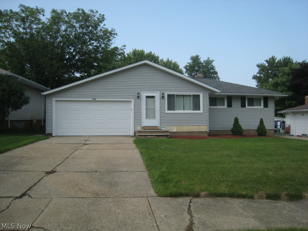 This charming ranch has updates galore! A wonderful 3 bedroom and 1.5 bath home. It has a very spacious living room with hard wood floors, that flows through to the eating area and updated kitchen. The kitchen has cherry cabinets and granite countertops as well as ceramic tile flooring. There is a slider off of the kitchen to the fenced back yard. The basement is finished with a rec room that is 32x12 for the potential man cave or great play area. Updates include all new entry doors including new French Patio doors 8/2013. Vinyl siding 5/2013. Windows 2009. Complete roof tear off and new roof 10/2007. Front steps 8/2014. Garage Door 7/2007. Furnace and Air 2012. Hot water tank 2009. Possible short sale