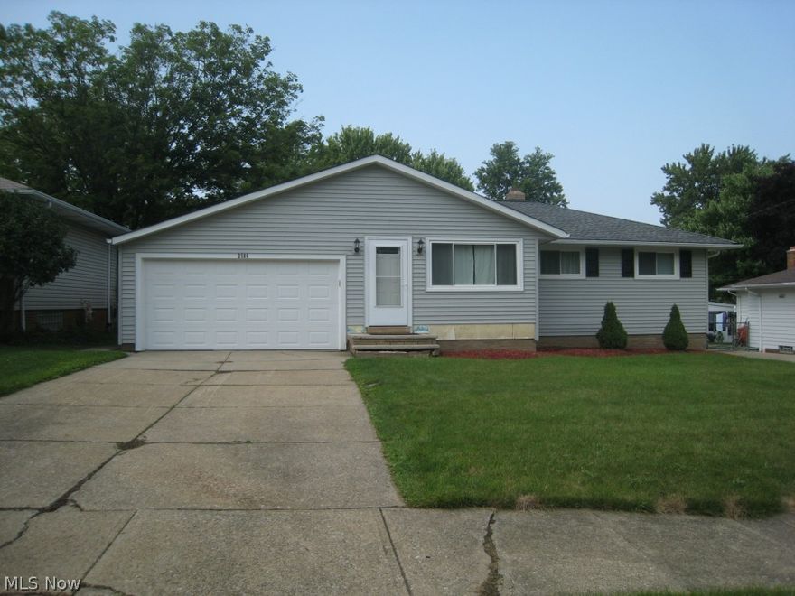 This charming ranch has updates galore! A wonderful 3 bedroom and 1.5 bath home. It has a very spacious living room with hard wood floors, that flows through to the eating area and updated kitchen. The kitchen has cherry cabinets and granite countertops as well as ceramic tile flooring. There is a slider off of the kitchen to the fenced back yard. The basement is finished with a rec room that is 32x12 for the potential man cave or great play area. Updates include all new entry doors including new French Patio doors 8/2013. Vinyl siding 5/2013. Windows 2009. Complete roof tear off and new roof 10/2007. Front steps 8/2014. Garage Door 7/2007. Furnace and Air 2012. Hot water tank 2009. Possible short sale
