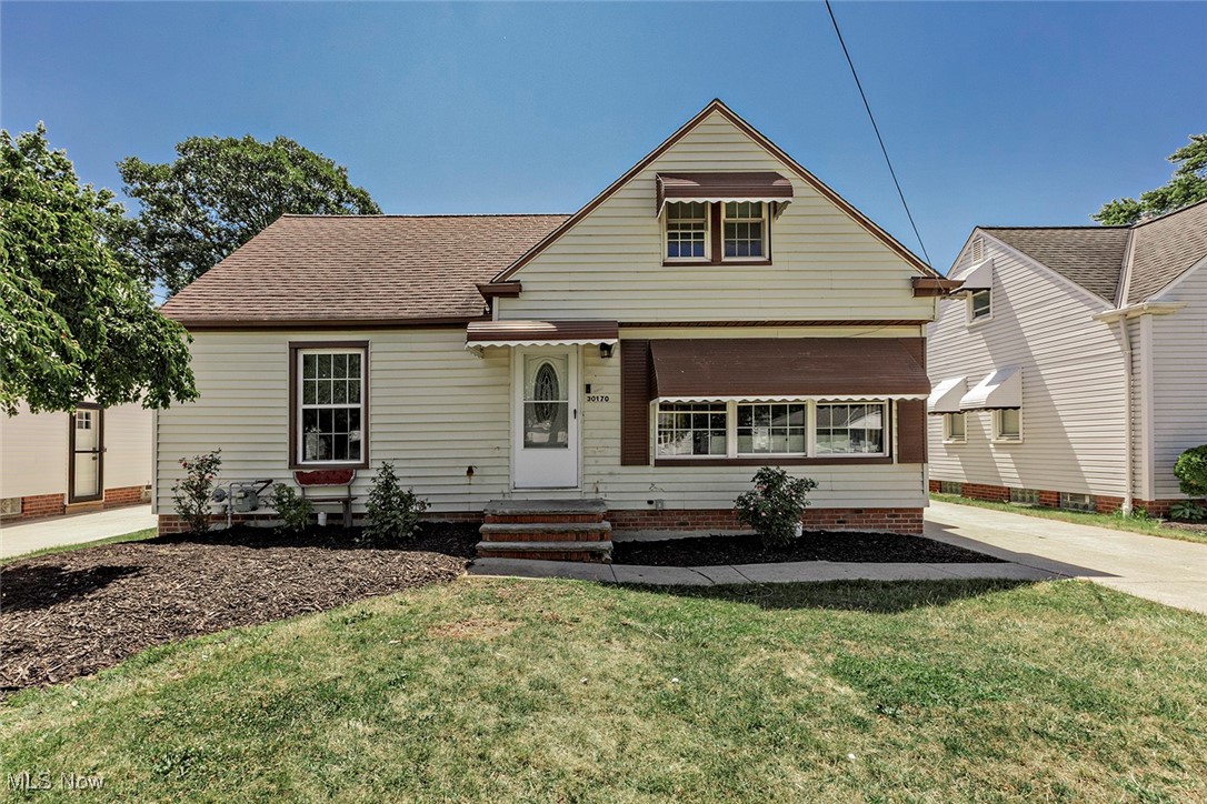 4 or 5 bedroom, 2.5 bath Wickliffe Bungalow with full finished Basement. This home offers a surprising amount of space ! Located on a quiet street with sidewalks and manicured lawns, this home is minutes from Manry and Jindra city parks, with easy access to freeways. A broad awning distinguishes the exterior and welcomes you into an open floorplan featuring updated vinyl plank flooring. Living Room leads to Dinette and Kitchen with updated hickory wood cabinets. Kitchen is fully equipped with all appliances. A rare and special attribute of this home is the skylit Family Room with vaulted ceiling, and bay window with window seat. The Family Room offers a set of sliding glass doors topped with a decorative transom eyebrow window, and leading to a large deck overlooking the backyard. The First Floor also consists of: 3 bedrooms, one full and one-half bath including 1st floor laundry.
Second floor consists of 2 tandem bedrooms with various closets and eave storage. Huge full basement offers newer gas forced air furnace (2024) - AC (2024) - and hotwater tank (2023). Most of the basement is completely finished into 2 large spaces – a Recreation Room, plus a bonus room currently used as teen suite. There is also a newer full shower bath in the basement. Many windows throughout have been updated and replaced, including glass block windows. There is an extra-deep two car detached garage. This is an opportunity to enjoy a lifestyle in the stable, desirable, and great community of Wickliffe.