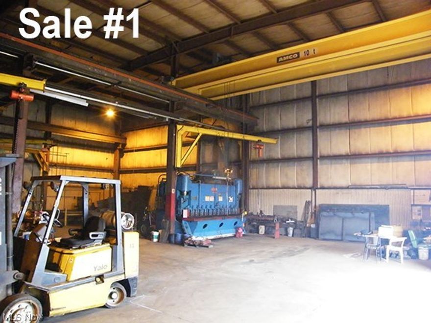 All sells absolute auction to high bidders on location:  Tuesday – April 29, 2014 – 12:00 Noon  - Real Estate Sells First - Sale #1 – 6 Acres w/80' x 120' Steel Industrial Building - Sale #2 – 11 Acres Vacant Land - Sale #3A – Gas & Oil Rights w/Chesapeake Lease on 6 Acres - Sale #3B – Gas & Oil Rights w/Chesapeake Lease on 11 Acres - TERMS ON REAL ESTATE: 20% down auction day, balance due at closing. There will be a 10% buyer premium added to the final bid to determine the purchase price. Any desired inspections must be made prior to bidding. All information contained herein was derived from sources believed to be correct.