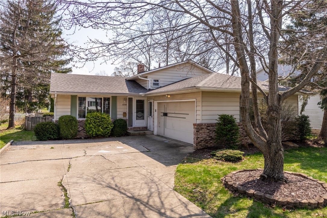 Looking for a home in the Solon School District? with a great location and price? Welcome to 6749 Duneden Ave! This 3 bedroom, 2 FULL bathroom split level features a living room with picture window, a family room with working wood-burning fireplace, kitchen open to dining room and sliding glass doors to the deck and backyard! There is a good size laundry room off the garage. Plenty of storage. 1 year home warranty included for buyers' peace of mind! If you can see yourself here, make sure to see it asap! NOTE: Furnace & Air Conditioner were replaced 2017, Water heater 2019, Roof 2018.