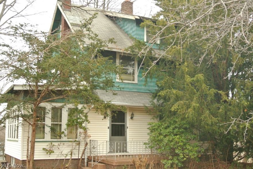 Character and Charm.  Treasure from the past!  Only 2 owners!  Built in 1912 on approximately 3/4 of an acre.  All natural wood work.  2 fire places, 3rd floor attic unfinished.  Chicken coop in the back yard.  Apple trees and pear trees.  The home is being sold "As Is".  No repairs.  No Disclosure.  Walk-out basement.  Also there is a separate entrance to Sun Room with fireplace.