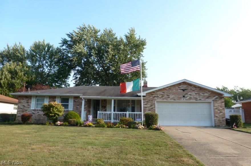 Plenty of curb appeal for this spacious three bedroom brick ranch. Interior features an over sized living room, kitchen/dinette, first floor family room, enclosed sun room, lower level recreation room, and double attached garage. Also, nice backyard with shed.