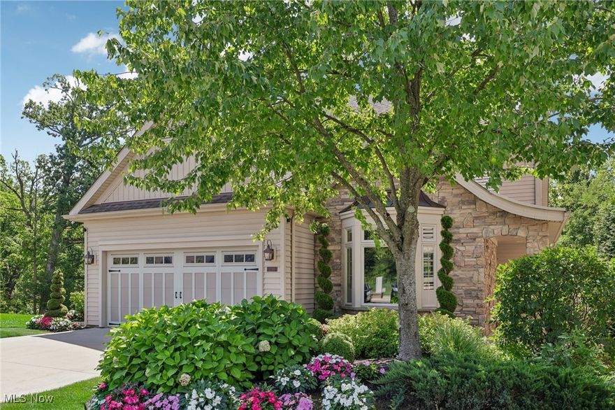 OPEN HOUSE CANCELLED FOR 9/8/24. Welcome to this phenomenal opportunity to become the owner of this highly desired one-of-a- kind designed home! This unit has been magnificently landscaped and is a prime double  lot on a private cul de sac  backing up to the creek and woods.   Located in sought after River Creek, this one owner unit has been recently updated with the finest materials and meticulously maintained with attention to every detail. Welcome to an open concept floor-plan great for today’s living with an absolutely stunning kitchen that has hardwood floors, plenty of cabinetry, a massive center island and high-end chef inspired appliances. The kitchen opens to the great room and dining area with vaulted ceilings, plenty of windows for a beautiful view of the surrounding park-like setting and creek below. An electric fireplace with gorgeous porcelain mosaic mantle from floor to ceiling with built-in floating shelves and cabinets! The luxurious first floor owner’s suite features a large bedroom area, a walk in closet, fantastic bathroom with a walk-in shower and a separate jetted tub. In addition, there is a large deck off the great room, a first floor laundry room, heated garage and office with custom shelves and cabinets that could easily be transformed in to a large formal dining room. The second floor has two bedrooms, full bathroom and one of the bedrooms even includes a walk in closet. The walk out lower level features a home theater, exercise area, full bathroom, plenty of storage space , a deck with built in planters for gardening and a professional putting green! Close to restaurants, shopping, hospitals, freeways, and access to 5 miles of trails at Acacia Metropark! What a great location!