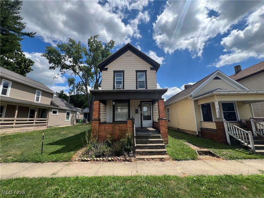 A nicely updated 2 bed 1 bath home on a main street in Dennison with a main floor mud/laundry room and quick access to nearby highways. Improvements include replacement windows, a new furnace (~5 years ago), along with a new roof and central A/C in 2023. There is also new flooring and fresh paint throughout the house. On the exterior you have an open brick/frame front, side, and back porch as well as off street parking with alley access in the rear.