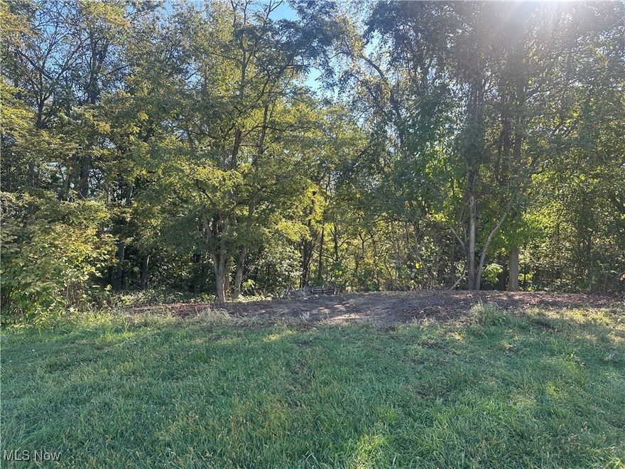 Here is a nice lot in town but out of town feeling to build your new home on.