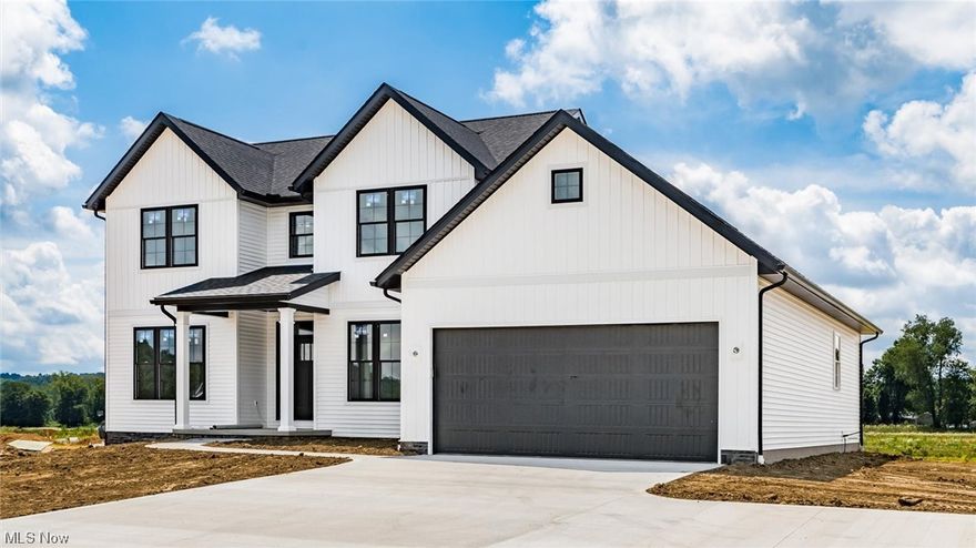 Beautiful New construction offered by Schlabach Builders located in the new Hainsview Estates. This custom built home offers many features. Large open floor plan kitchen dinning and living area with beautiful doors and windows. 1st floor master suite with a huge walk in closet. 1st floor laundry with custom cubbies for the family. A home office. Schrock kitchen cabinetry with quartz counters. Custom Schlabach trim throughout. 3 large bedrooms up with another bath and living room. Come check out this modern home.