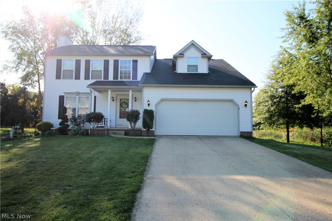 Welcome home to comfort in this charming three bedroom, two and half bath colonial. The open floor plan runs seamlessly from the living room to the kitchen which has a large eat in area and sliders to the patio that lets the sunshine through. The bright open kitchen has an abundant of cabinets sand counterspace, refrigerator, stove, built in microwave, dishwasher and window that over looks the stunning picturesque backyard. The half bath and laundry room completes the first floor. The upstairs has three large bedrooms, the large master suite has a walk in closet and a full bathroom with a large window that lets the natural light shine through. The other two bedrooms have a full bathroom off the hallway. The basement is partially finished. The large backyard has a deck that was stained in 2019 and above ground pool, firepit for entertaining or just relaxing. There is a shed for all your outside tools and a huge pond. The attached two car garage has a door opener, drain, electric and