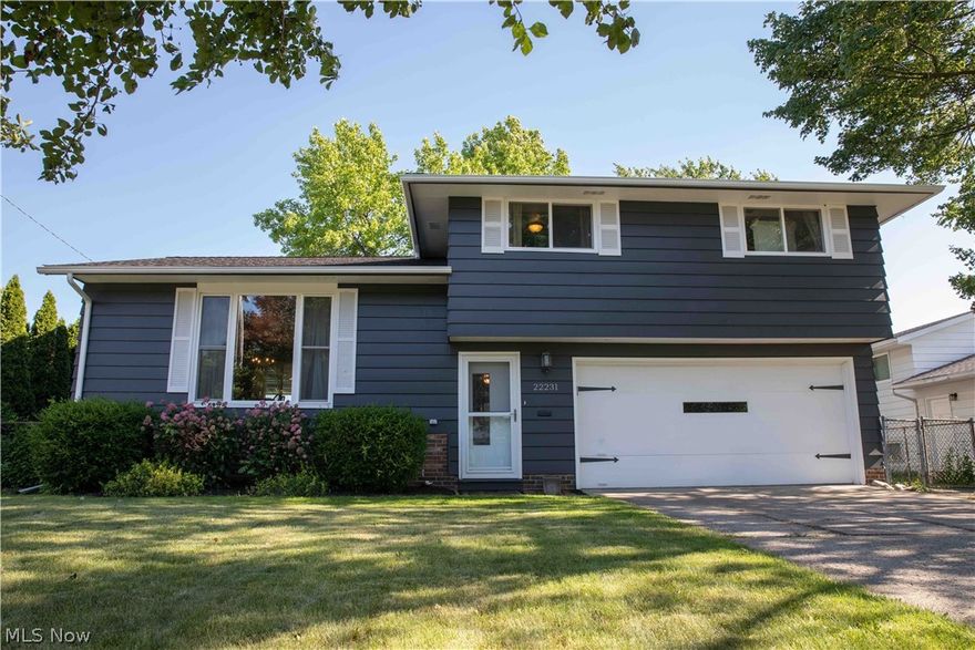 Welcome home to this beautiful split level home located in the highly desirable area of Fairview Park. This home is tucked away in a private cul-de-sac on Sharon Lane. Pull up into your attached two car garage that leads right into beautifully, well maintained home. As you walk in you will notice the hardwood floors throughout the home and open layout that this home provides. Your first floor contains your formal living area, dinning and each in kitchen. Walk a few steps up and notice the three bedrooms. A master with double closets, and two other great sized rooms all with great closet space. The galley bathroom allows plenty of storage and counter space room. Your lower level contains an additional family den, laundry area and extra bathroom. Don't forget the covered patio space and fenced in back yard! Newer updates include: completely painted exterior and interior, chimney rebuild serviced HVAC, newer roof and gutters. Schedule your showing today. This one is priced to SELL and wil