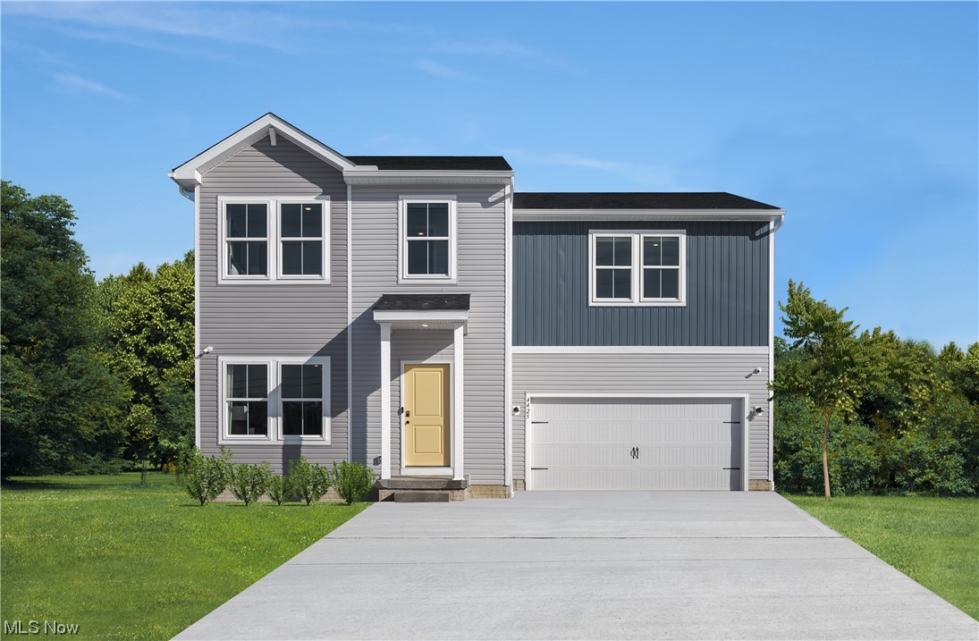QUICK MOVE-IN Forsythia model home reflect the farmhouse interior finish look and an open concept floor plan ! Come inside through the welcoming foyer and you will be impressed by the design, it reflect the way people want to live today! Beautiful kitchen including large island with granite counter top, space for bar stools for casual meals. Eat-in kitchen flows to the great room flawlessly. luxury vinyl plank flooring throughout the first floor, neutral carpet on second floor, includes all stainless steel appliances. A full basement, which can be finished with a full bathroom. Luxury owners suite includes bathroom and large walk-in closet. Second floor laundry for your convenience ample storage with 3 bedrooms that complete the second floor. You will appreciate the generous yard to enjoy! Landscaping and warranty included!