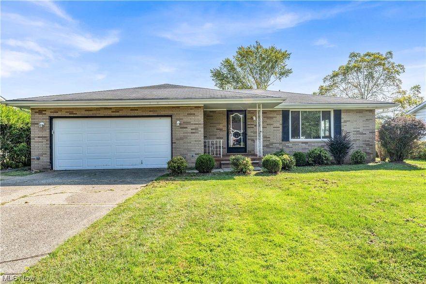 Whether you're looking for your first starter home or wanting to build your rental portfolio, this ranch home has plenty to offer! You are welcomed by a covered front porch leading you into the spacious living room! The living room features plush carpeting and a large picture window that allows for tons of natural light! The living room flows into an open dining area brightly lit by large windows overlooking the yard! Continue into the spacious kitchen featuring granite countertops with tons of space and a beautiful, tiled backsplash! As you continue to the back of the house, you will find a carpeted sunroom with sliding glass doors for access into the large backyard! This space is perfect for a relaxing evening or morning coffee! All 3 bedrooms feature hardwood flooring! The master bedroom is complete with an en-suite bathroom featuring a tiled shower/tub combination! There is another full bathroom with a tiled shower/tub combination as well! Continue down to the spacious, finished ba