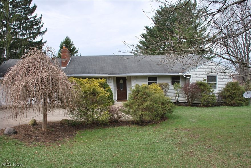 Lovely, well-maintained ranch home with lots of land! Charming kitchen and functional living space in this awesome home with single floor living and BONUS walkout basement level!! There are 3 bedrooms and 2 full remodeled bathrooms on the main level with an additional half bathroom with shower drain plumbed in floor in the walk-out basement of the unfinished side. The HUGE Recreation / Family Room on the lower level is great for additional living space or for entertaining purposes! The sliding glass door in the dining room allows for a great flow to the picturesque back yard that has a LARGE deck with stairs to the lower level patio & walk out basement entry! There is also a set of stairs from the 2-car garage into the basement level for ease of access to that level. Great concrete driveway with additional parking / turn around area. The garage is large enough for the workbench area with well thought out functionality throughout this entire home. Basement was waterproofed and is transf