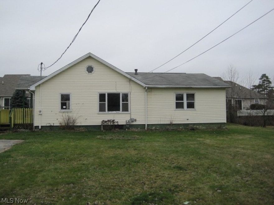 2 Bedroom, 1.5 Bath located in Salem, OH. Mold remediation is needed. There is some water in the basement. Back deck is overlooking yard. Has a 2 car detached garage. Bedrooms are large. Once fixed up, will be a very nice home.