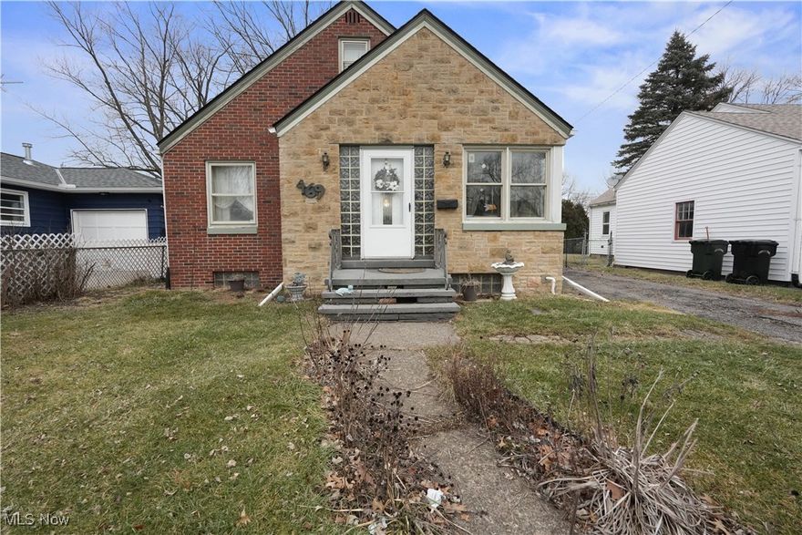 Welcome to this delightful 3 bed, 1 bath brick Cape Cod in the heart of Elyria! Offering an abundance of space and character, this home is perfect for those looking for comfort and convenience. Inside, you'll find generously sized rooms, making it ideal for both entertaining and everyday living. For added convenience, the property boasts a large 2-car detached garage, providing both parking and extra storage space. Whether you're looking for room to expand or simply appreciate extra square footage, this home offers endless possibilities. PLEASE ALLOW 48 HOURS for response to any offers