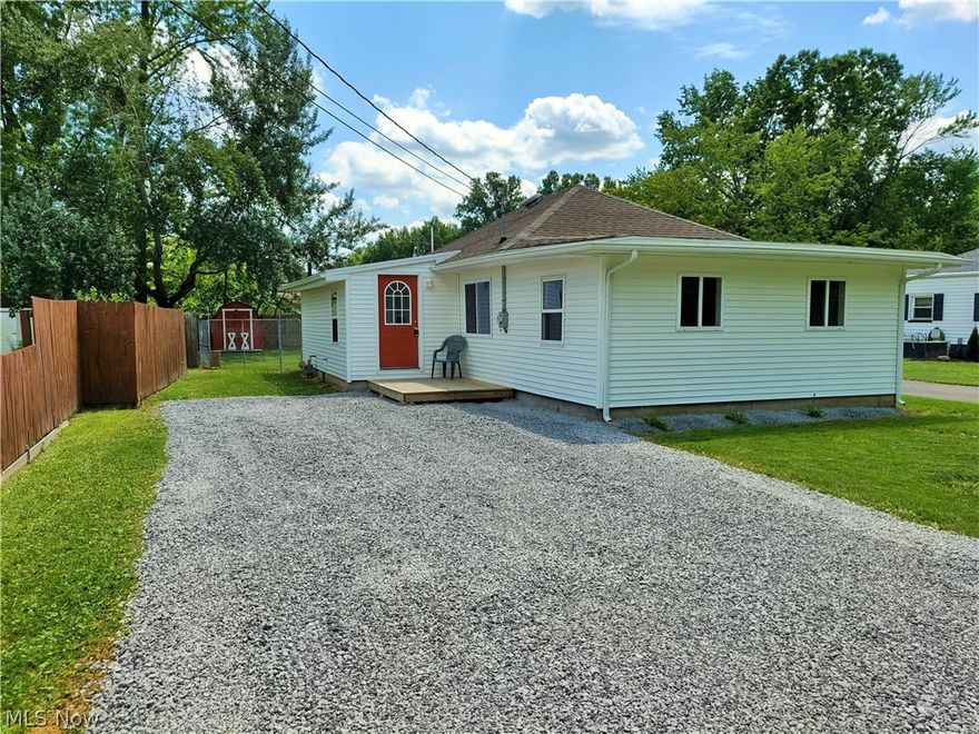 Move Right In!! Check out this 3 Bedroom 1 Bath Ranch Home in Lake Milton!! Within walking distance to the lake! All the work is done for you to enjoy. New kitchen, new bathroom, all new flooring, insulation, new gas furnace and hot water tank, new gutters and plumbing. 40x120 lot with fenced in backyard great for entertaining and pets. Great home just in time to enjoy the summer on the lake! Call today to schedule a private showing! Lake Milton, Ohio’s 72nd State Park. Amphitheater, beach, swimming, fishing, boating, walking and jogging trails plus golf, wineries and shopping.