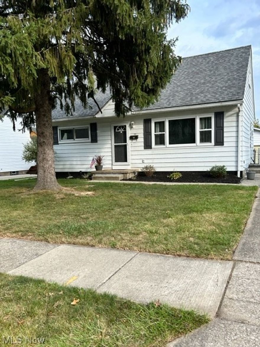 Come see this beautiful home, ready to move in.  This cape cod home is located in a quiet neighborhood in the heart of Cuyahoga Falls.  It is near Lincoln Elementary and Linden Park.  The living room and 2 bedrooms have beautiful wood floors that offer a lot of charm to the home.  Upgrades: kitchen completely renovated in 2021 with granite countertops, new appliances.  Bathroom was renovated in 2021 as well.  The home has new electric, roof and windows.  The furnace is 7 years old.  Basement has a dropped ceiling on half of it, with carpet and can be used for extra living space.  The backyard is fenced in with a chain link fence.  This is a must see that won't be on the market long.