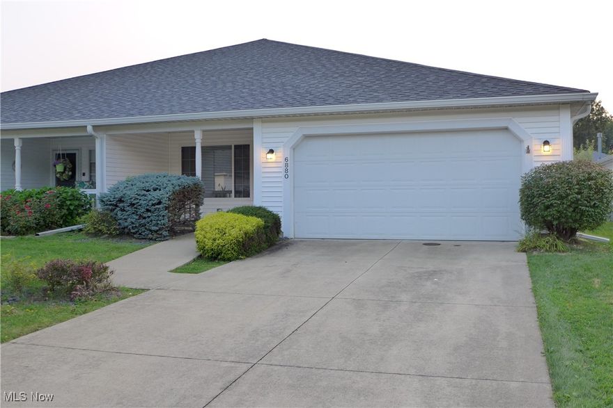 Discover the charm of this inviting and meticulously maintained 2-bedroom, 1.5-bath condo, located in the highly desirable Cottages of Savannah, a 55+ low-maintenance community in North Ridgeville. Enjoy the convenience of single-level living with an open floor plan and well-appointed rooms that create a warm and welcoming atmosphere. Thoughtfully designed galley-style kitchen, boasting ample cabinet and counter space with all appliances included. The kitchen opens up to expansive living and dining areas, creating an inviting space perfect for entertaining family and friends. Two spacious bedrooms each equipped with generous closets, providing plenty of storage for your belongings. An inviting covered front porch, a laundry room with a stationary tub and a two car attached garage with a storage package above complete this home. Don’t miss out on this fantastic opportunity to make this your next home. Call today to schedule an appointment.