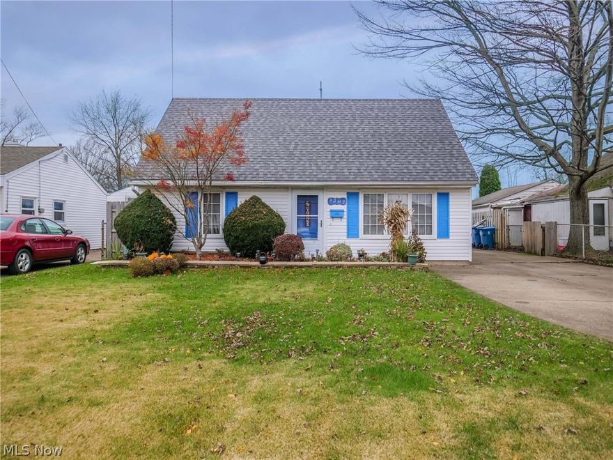 This is a great cape cod home with lots of useable space. The curb appeal cannot be missed and it follows you inside. Two bedrooms downstairs and one upstairs. Upstairs, an extra living room or office can be attached to the bedroom. Half bath upstairs and full down (both updated in 2019). Two living rooms on the first floor give ample space to entertain. One has a beautiful gas fireplace to enjoy the cold Ohio nights. Kitchen was remodeled wonderfully in 2017. Lots of counter and cabinet space for any chef! The oversized 2 car detached garage will give you the storage space you want and still leave room for parking your car out of the snow. The back patio rounds out the living space as the final place to relax and has a shed for extra storage. Fenced in backyard for privacy. New roof in 2016, check out this beautiful cape cod today!