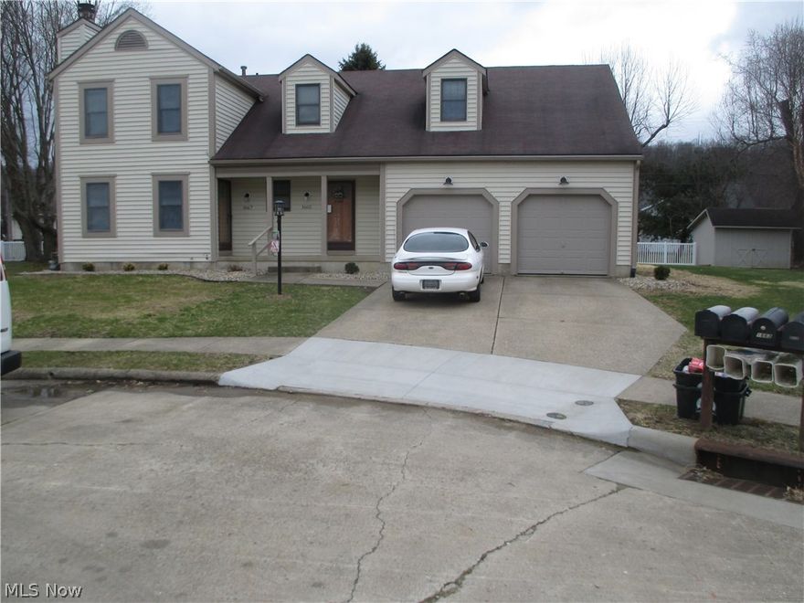 2 bedroom, 1.5 bath, 2 story home.  Kitchen includes the range, refrigerator, dishwasher, and sliding glass doors to the deck.  Neutral decor.  Full basement with laundry hook-ups.  1 car garage.  Excellent location in Schoenbrunn Estates.  $675 per month with $675 deposit due at lease signing.  1 year minimum  lease.  NO PETS, NO SMOKING.  Agent owned.