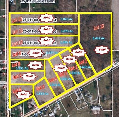 Vacant Land For Sale - V/L 4 & 5 Center Road<br/> Garrettsville, OH 44231