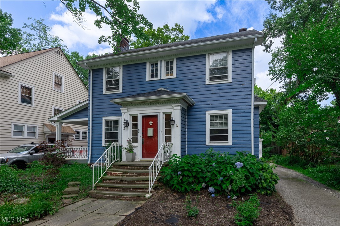 Located in a highly sought after area, this absolutely charming, traditional style, three-bedroom home is nestled on a quiet and pretty tree-lined street. Whether you love to entertain, host family meals, or relax this home provides an ideal layout. Enter through the front door and vestibule to the large living room and you’ll find an easy living and dining experience. A cozy wood-burning fireplace anchors the living space and seamlessly flows into the formal dining room. The kitchen has ample cabinets with stainless steel counters and matching appliances. The kitchen also has easy access to the rear, covered porch and large back garden offering both relaxation and privacy. Or, you may prefer spending a relaxing morning reading and enjoying coffee on the large inviting side porch off the living room. The lower level has the laundry area along with storage lockers and a half bath. A newer detached two-car garage completes the home, offering both convenience and practicality. A one-year Home Warranty is being offered by the sellers. This colonial, with original and classic design elements, has great bones and tremendous potential. The home may need an update but once finished with your imagination and personal touches it will be a grand place to entertain and call home. The possibilities are endless and ready for you to make It your own. In an unbeatable location conveniently close to the many fine dining and shopping options in the Coventry area. Cleveland Clinic, UH, CWRU and the world class cultural centers of the CMA and Severance Hall are just minutes away, as is downtown Cleveland. Come and discover this hidden treasure! Buyer to assume all point of sale violations.