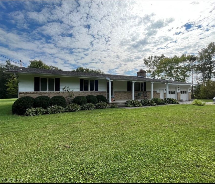 RANCH, RANCH, RANCH!  8 ACRES, 8 ACRES, 8 ACRES!  Move in ready 4 BR, 2 BA ranch.  HURRY!  This one WILL NOT LAST!  Extremely well  maintained.  Newer roof, well pressure tank, deck and more!  Walk-out basement (recently replaced stairway walls with heavy duty 12" block.  2 fireplaces, wood burner and partially finished basement.  Laundry room is huge with beautiful custom cabinetry and closet for storage or what have you.   Home is bright and has that welcoming feeling.  Front porch with a view of the woods across the country road.  Newer deck with a view of the 5 acres of woods behind.  Woods has 4-wheeler trails.   Don't forget about the OVERSIZED GARAGE!  2+ car equipped with electric, opener, water, floor drain, and more!  OH! and the wonderfully laid out WORKSHOP in the basement!   Home is located between Akron-Youngstown, Alliance-Cleveland.  Many recreational activities at your fingertips!  Close to Berlin Lake, West Branch, and Lake Milton State Parks.  Hiking, biking, camping, fishing and multiple golf courses.Seller downsizing.

If you sleep on it.....you won't sleep in it!