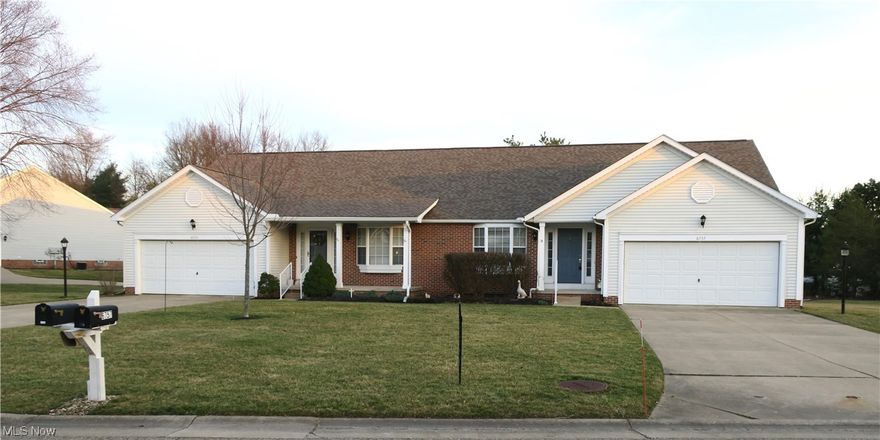 Looking for a great, move in ready Condo in Jackson Twp? You won't want to miss this one located in one of Stark County's finest affordable condo associations! Now you can enjoy single-floor living with a spacious open floor plan, vaulted ceilings in the great room, and with the sliding glass doors that lead out to the wood deck, perfect for entertaining. The large bay window in the kitchen provides lots of natural lighting and has been updated to include all new appliances, countertops, sink with spring-style faucet, new flooring and paint. The entire main floor has been freshly painted and has new laminate wood flooring throughout. The large master bedroom has lots of closet space and new carpet. The master bath has been updated with a new vanity and sink. The roof is only about 3 years old; the Trane furnace was replaced in Nov of 2021, and the Rheem hot water tank is dated April 2017. This one is a must-see and should provide you with peace-of-mind with all the recent updates and n