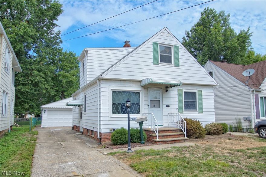 Don't miss this great opportunity to own this lovely 3 bedroom 1 1/2 bath cape cod with finished basement and wet bar. Lot's of storage and washer and dryer stay. Nice sized kitchen with great dinette area. Dining room open to good sized living room perfect for entertaining. First floor bedroom with hardwood floors and large bedrooms upstairs. 1 yr home warranty paid by seller. Call your agent today to take a look.