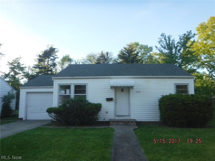 HUD Case #412-654440*** 2 Bedroom, 1 bath single family ranch with an attached garage, backyard, and beautiful fireplace. *** All information approximate. All properties sold “As-Is” without any guarantee or warranty by seller. Pre-approval or proof of funds must be presented with offers. Buyer to assume any and all expenses for inspections, buyer’s agent must accompany all inspectors. Call for details and please visit the Hudhomestore & Sage Acquisitions websites for more information & property disclosure data (Lead, Prop Condition report, Radon, Mold etc.) Equal Housing Opportunity. It is FHA "IE" which means it can be FHA financed (Insured with Escrow). FHA Insured with $2,100 repair escrow. Subject to an FHA Appraisal. Buyer selects Closing Agent/Firm.