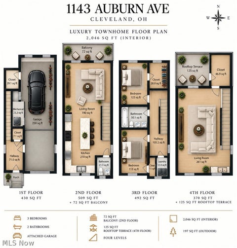 Tiny photo for 1143 Auburn Avenue, Cleveland, OH 44113 (MLS # 5243145)