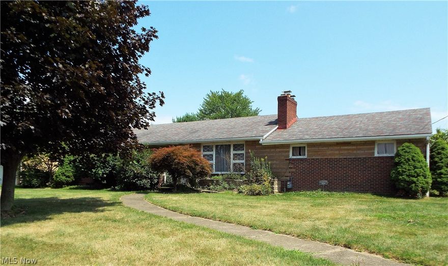 ATTENTION Investors and Owners looking to make a nice home! Check out this (ALL BRICK RANCH HOME) with sandstone located in "Canton Township" minutes away from McKinley High School, Lehman Middle School, route 77, Hospitals and more. Home has a total of (4 Bedrooms) - (2 Half Bathrooms) - (1 Full Bathroom) - (2 Fireplaces) - Sun Room - Larger (2) Car Garage - Eat-In Kitchen with Dishwasher, Stove, Range Hood, Fridge - Large Living Room. Home has some really nice built-in cabinets and larger bypass door closets. BASEMENT - has a large Family Room Area with Fireplace, Bar, Bedroom with built in desks and a half bathroom. Home has updated furnace, (100) AMP Electric, 40 Gallon Hot Water Tank, Central Air Conditioning, garage door openers, updated garage doors, cement driveway with turn around area. There is an in-ground swimming pool - current working condition is not known and some carpeting has already been removed from home. Driveway is located on Helen Street NW making for easier access. LOT SIZE (96' x 140') - SOLID INVESTMENT OPPORTUNITY