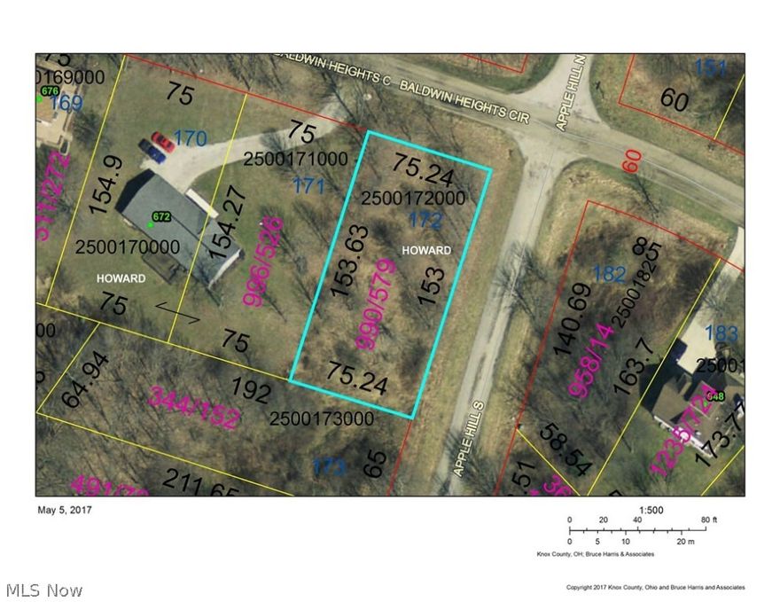Great Building Lot in APPLE VALLEY… OHIO’S BEST KEPT SECRET! Lot 172 Baldwin Heights Drive is approx. a quarter acre improved lot on the corner of Baldwin Heights and Apple Hill. Already part of a great neighborhood, this lot would be the perfect building site for a beautiful home. $215 Annual Fees.