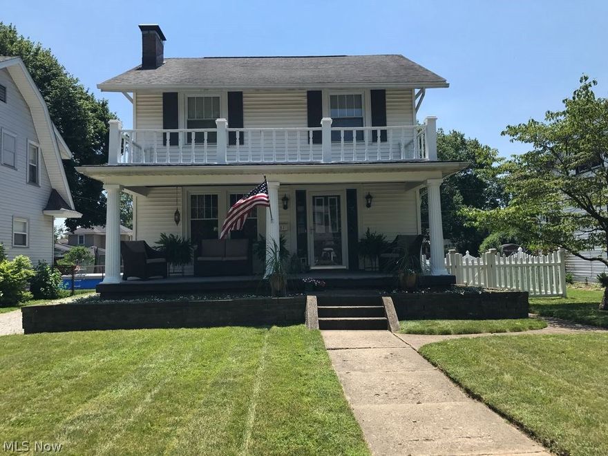 Plenty of room in this 3 bed 1 bath home! Fully applianced eat-in kitchen with lots of cabinet and counter space. The top floor includes 3 bedrooms, full bath with tile shower, and a convenient laundry shoot straight to laundry room! Tons of storage between the large 2 car garage, basement, walk-up attic, and closets throughout the home! Brand new heating cooling system 2017! Updates everywhere! White vinyl fenced in back yard perfect for keeping your yard enclosed. Convenient location close to shopping, highways, and in walking distance to parks.