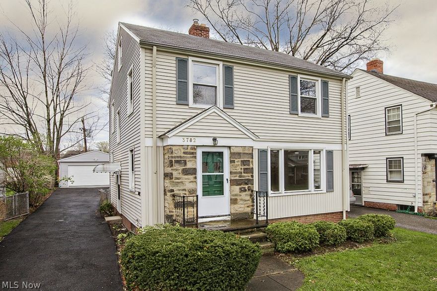 Nicely updated stone and frame colonial. The first floor features Gleaming hardwood floors, updated kitchen with granite counters, family room/den, and formal dining room that walks out to the deck. Upstairs boasts 3 bedrooms, updated full bath, and walk up finished 3rd floor. The home also offers a partially finished basement, newer 2 car detached garage (2013). Great location and a phenomenal price.