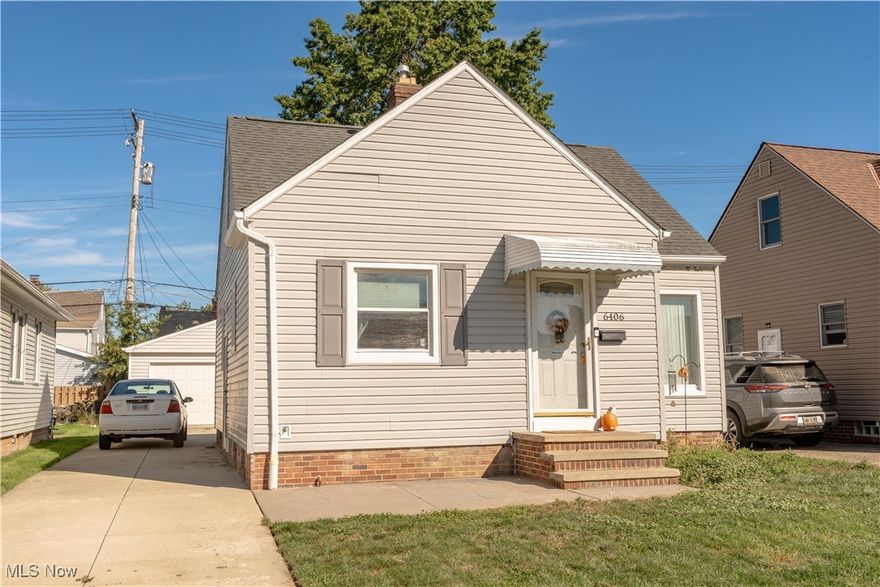 Welcome to this charming 3-bedroom, 1-bath bungalow that perfectly blends comfort and character. Step inside to find a warm and inviting living space with plenty of natural light throughout. The home features a partially finished basement, offering extra room for a recreation area, home office, or workout space — the possibilities are endless! Outside, enjoy relaxing or entertaining on the back patio overlooking the yard. A spacious 2-car garage provides ample storage and convenience. Located close to shopping, dining, and expressways, this home is move-in ready and full of potential. Don’t miss your chance to make it yours!