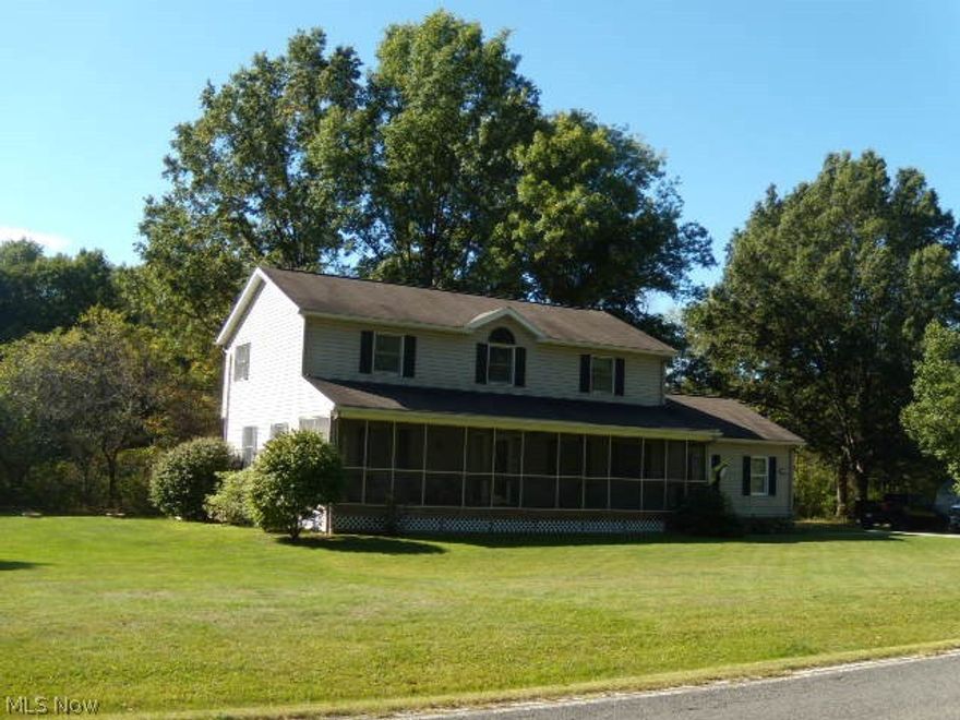 Out standing sprawling colonial can be yours to enjoy! Place your furnishings in this entertainment size great room accented by the stone wood burning fireplace. The well planned kitchen has storage galore and offers a functional balance of beauty, comfort and convenience. As well as stainless steel appliances. The first floor laundry is located off the kitchen. Enjoy the at home office/ den located away from the main living area. You'll be amazed by the closet space in all the bedrooms including the master bedroom. The rec. room keeps the kids happy while you entertain. (Or could be used as a forth bedroom) You'll love the extra parking that is provided. As well as the primitive setting of this 1.6 acre property. There is a well that is not connected, because of the public water that is provided. This property is just minutes from the neo med center. The seller is also providing a HOME WARRANTY!!
