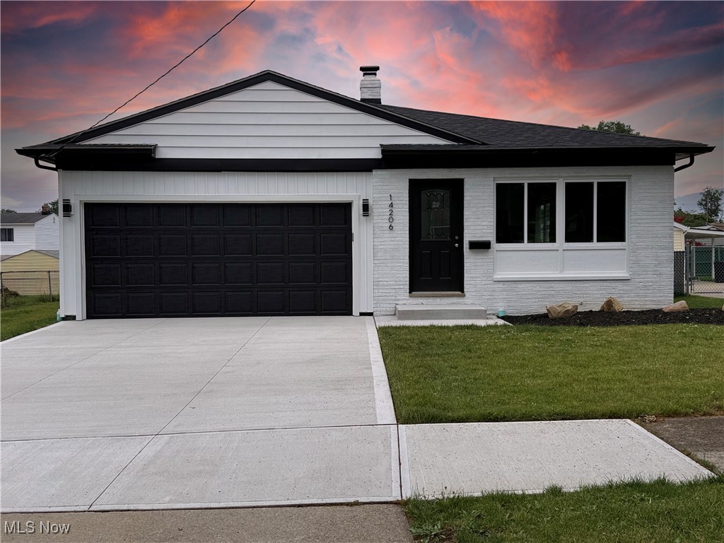 Be enamored by its welcoming appearance, as you enter this fully redesigned and stunningly attractive
one-floor ranch style home. The open floor concept allows you to immediately notice the great pride and
fine craftsmanship in its upgraded details. The first floor offers characteristically unique features of a walk-
in pantry with a butcher-block countertop, a convenient laundry setup tucked behind double doors, along
a bar area, a custom-built bench, master bedroom with a master bath, two additional bedrooms, and yet
another full bathroom. The kitchen boasts new appliances, cabinetry with crown molding & soft closing
technology, subway-tile backsplash, quartz countertops, and a gourmet serving island. The interior is
further enhanced with new black interior doors, new base and case moldings, and new floors
throughout. Extensive lighting completes the appeal and attractiveness of this first floor. Entertaining
guests will be a pleasure in the fully finished lower level, which offers a full bathroom, a wet bar with glass
tile backsplash and an expansive living space. Partitioned is also a storage area and mechanical room that
includes a new hot water tank and new furnace & A/C . With its curb appeal and fresh landscaping, this
home offers a truly memorable first impression. The exterior is further distinguished with an attached two
car garage, new concrete amenities (wider driveway and sidewalk to the back patio), new roof shingles,
new exterior doors, new windows, newer glass block windows, and new vinyl siding, all among the
amazing upgrades this home affords. Do not miss-out on the opportunity to make this uniquely attractive
home yours. Schedule a showing today and discover the comfort and beauty that it provides.